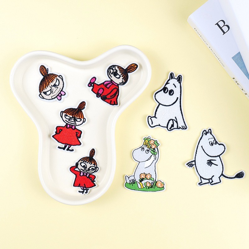 Iron On Patch - Moomin Leuke Cartoon Geborduurde Patches DIY