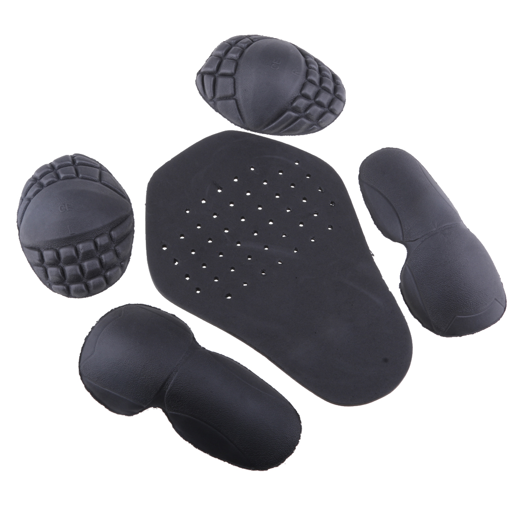 Shoulder Pad Set In - 1/5Pcs Motorfiets Schouder Elleboog Terug Protector