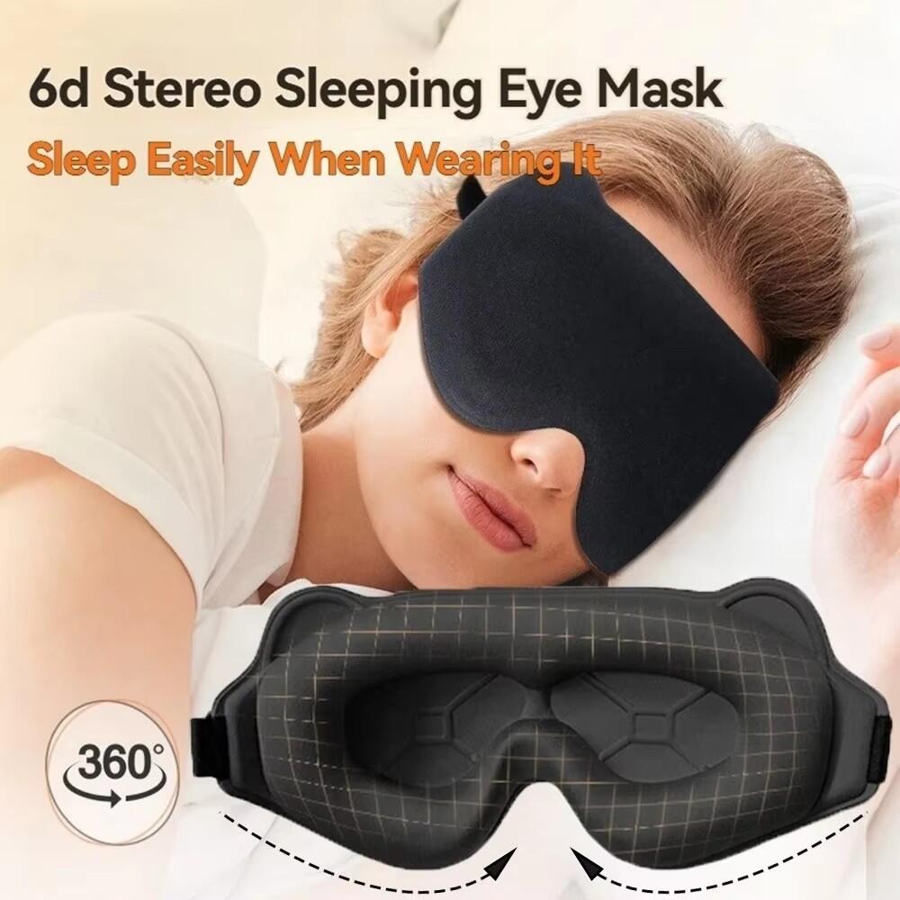Sewing Cotton - Nieuw 3D-slaapoogmasker Stereoscopisch lichtblokkerend slaapoogmasker voor