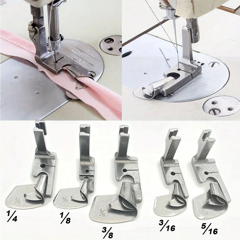 Industrial Textile Sewing Machine - 1PCS Industriële Naaimachine Gebogen Zomen Voet