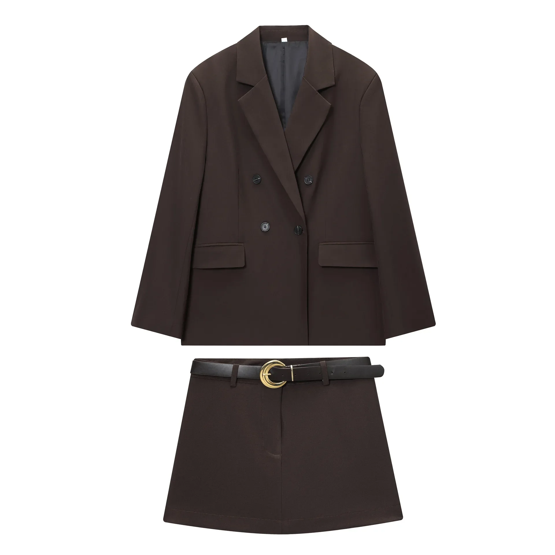 Shoulder Pad Set In - 2026 Europese en Amerikaanse Herfst Damespak
