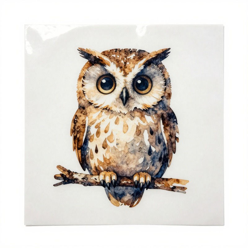 Iron On Patch - Watercolor Uil Heat Transfer Vinyl HTV