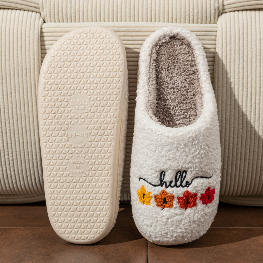Sewing Cotton - Winter damesslippers binnen zacht ademend comfortabel