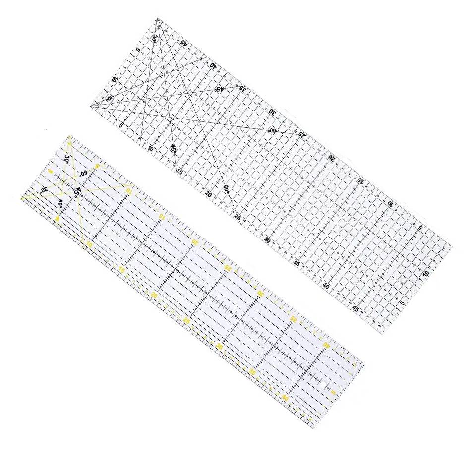 Button Hole Cutter - Fenrry Multisize Acryl Patchwork Liniaal Transparante