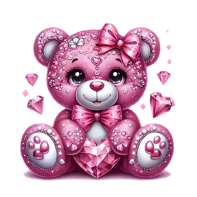 Pink Diamond Bear Heat Transfe - Iron On Patch recensie en prijs